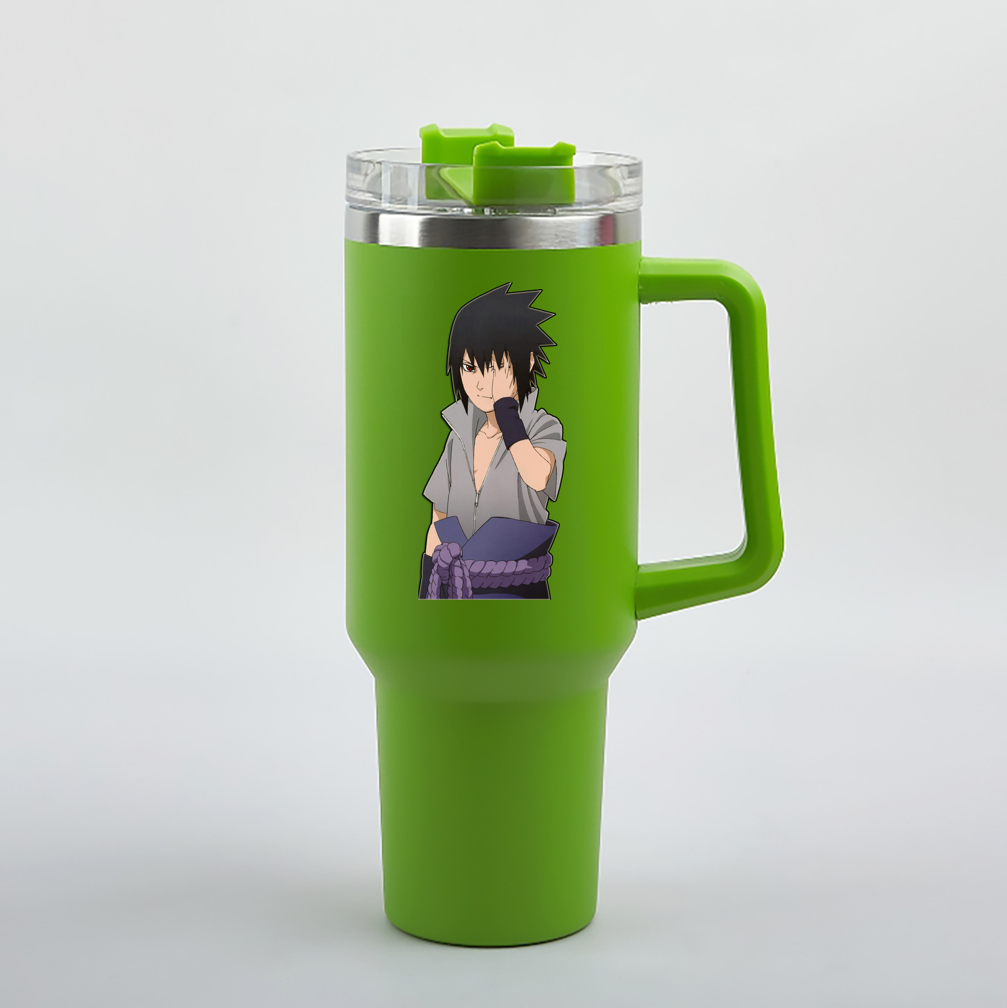 （画像用） NARUTO -ナルト- うちは サスケ Uchiha Sasuke 1200mL車用タンブラー（カラープリント）